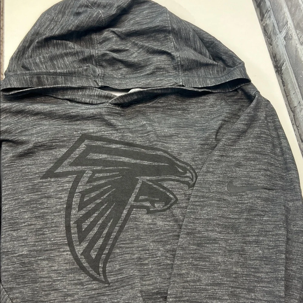 Atlanta Falcons Black Long Sleeve Hoodie with Logo